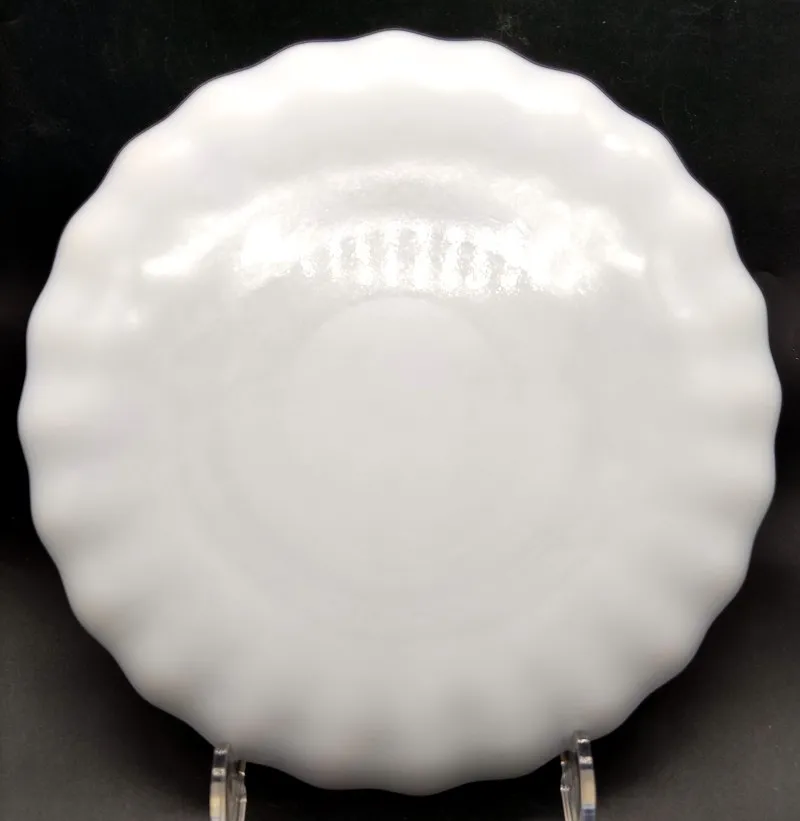  Десертная тарелка из опалового стекла высшего класса во французском стиле обычного белого безопасная для микроволновой печи посудомоечная машина посуда