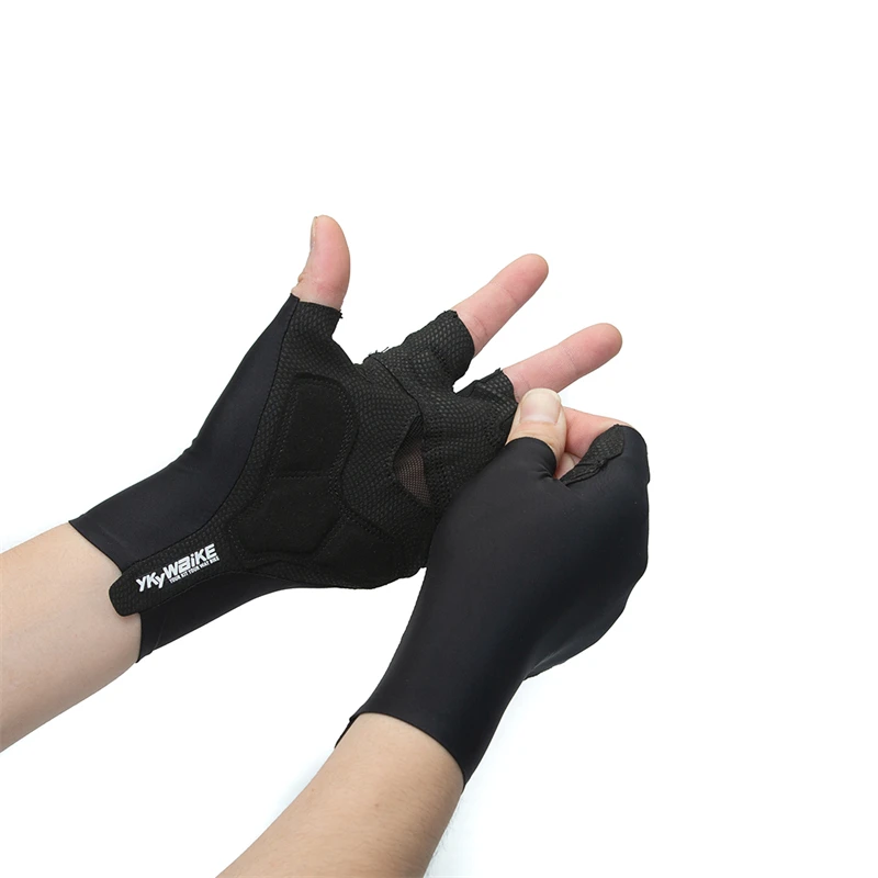 YKYWBIKE Cycling Gloves men women Breathable Shockproof MTB Bike Gloves Sports Half Finger Bicycle Gloves