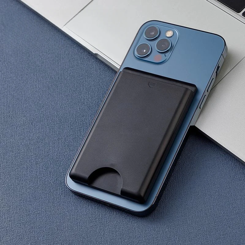 Customizable magnetic leather wallet with stand for iphone 14 pro max magnetic card holder