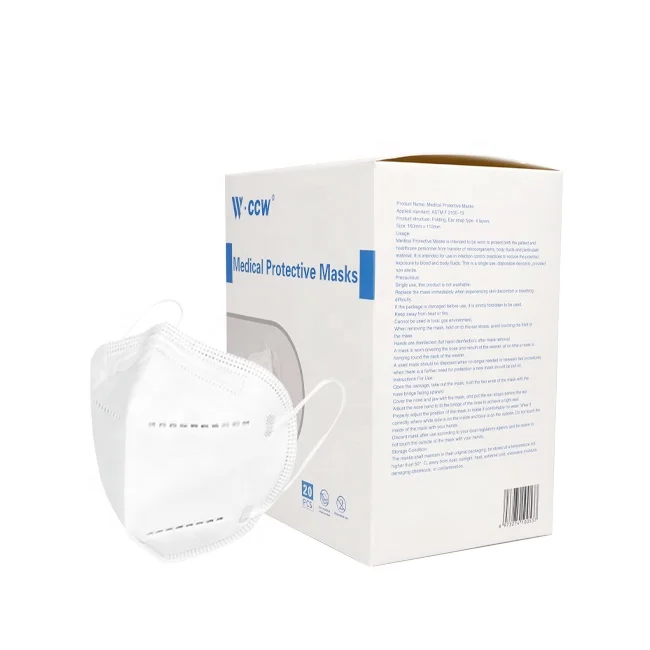 Good Quality Wholesale Breathable N95 Disposable Face Mask Earloop Medical Protective Masks Customized Surgical Facemask