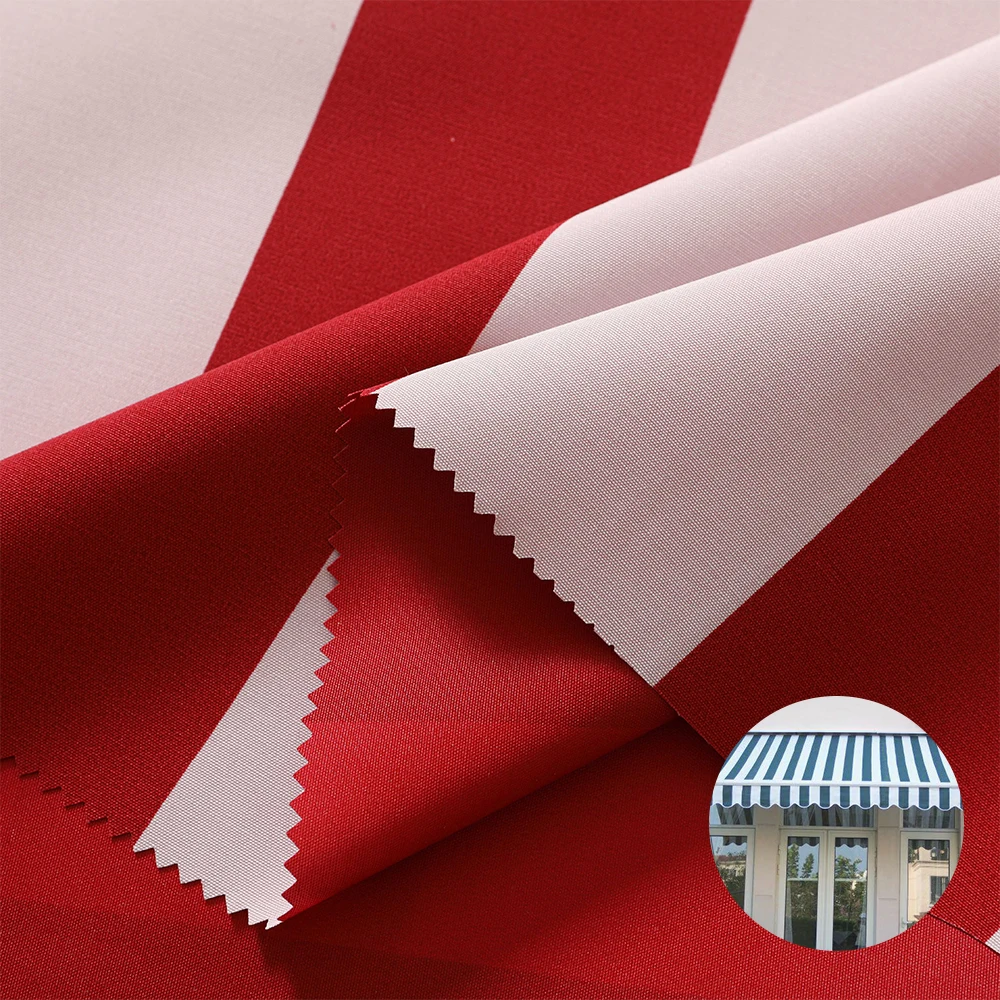 crochet umbrellas fabric 100% polyester waterpoof  uv resistant  outdoor fabrics