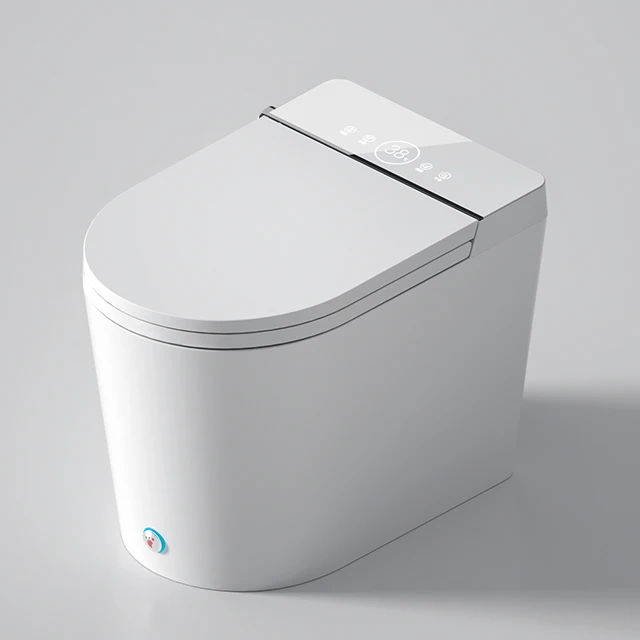 2022 New Design LED Energy Display Floor Smart Toilet Mini Flushing Intelligent Bathroom Toilet Wc