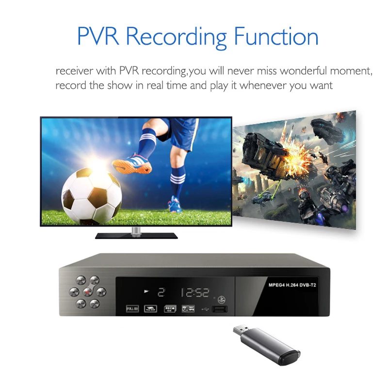 Internet TV Receiver Digital Satellite Receiver DVB T2 Full HD 1080P