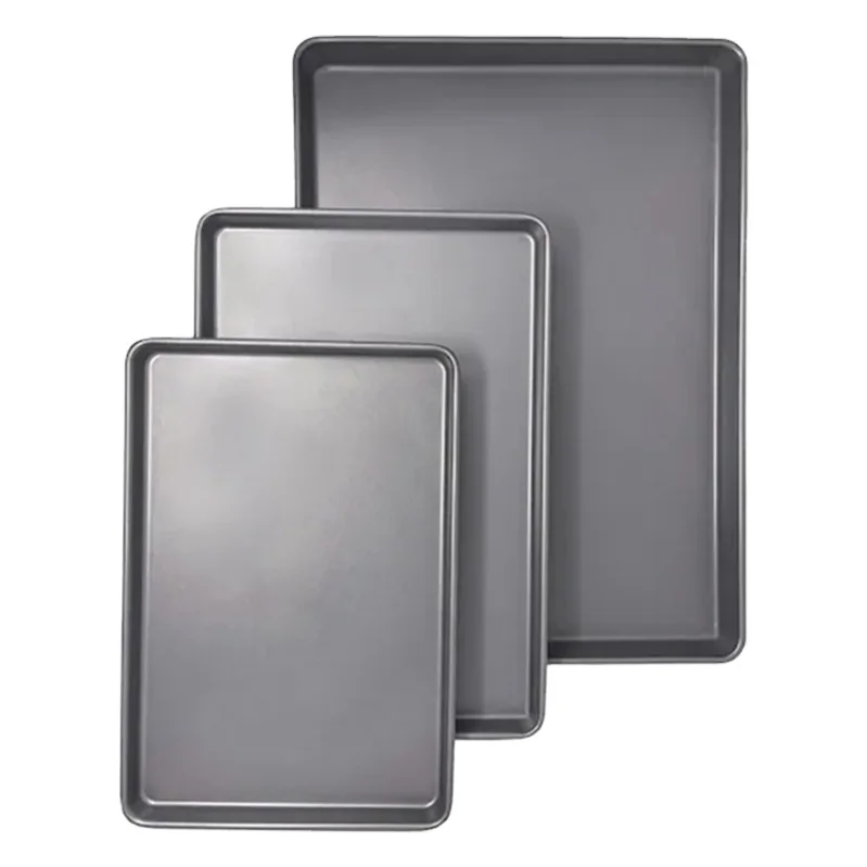 40*60 cm European baking tray rectangle aluminum round bread baking dishes pans iron-wire in roll-rim sheet pan 0.9mm thickness