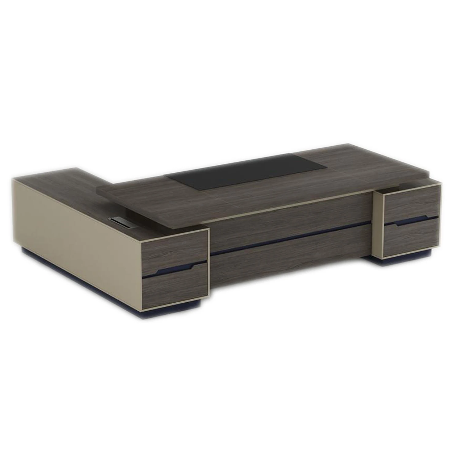 Modern MDF painting L shaped boss ceo manager desk executive wooden office table for office furniture