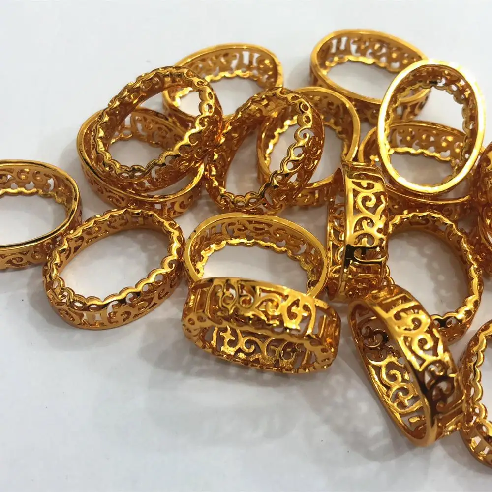 Multi Shape Loose Rose Gold Silver Thicken Carved Nest Copper Brass Empty Claws, Wholesale Sewinng Accessories for Clothing