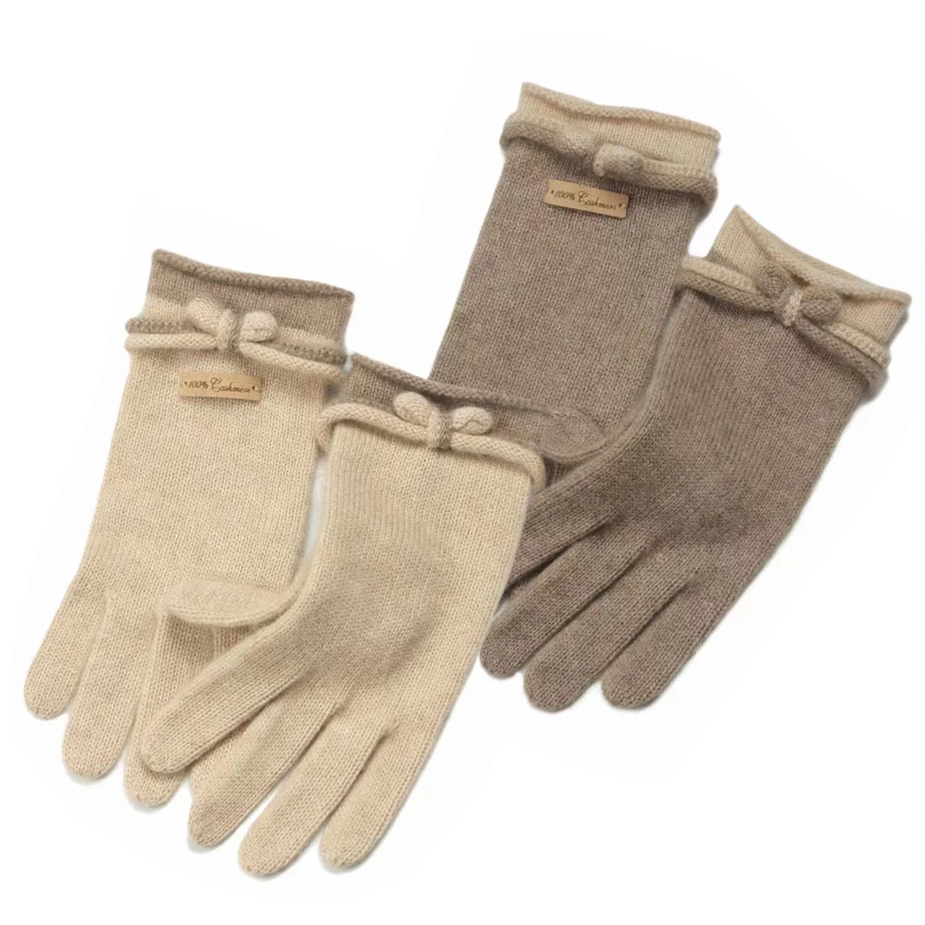 Inner Mongolia Womens Girls Ladies Cute Winter Touch Screen 100% Cashmere Gloves for Women