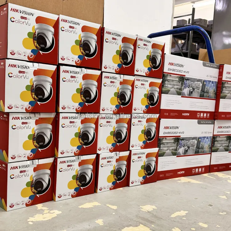 in Stock 2MP 4MP 8MP Bullet Full Colorvu Dome Turret POE IP Camera,CCTV Camera Compatible Hikvisions NVR