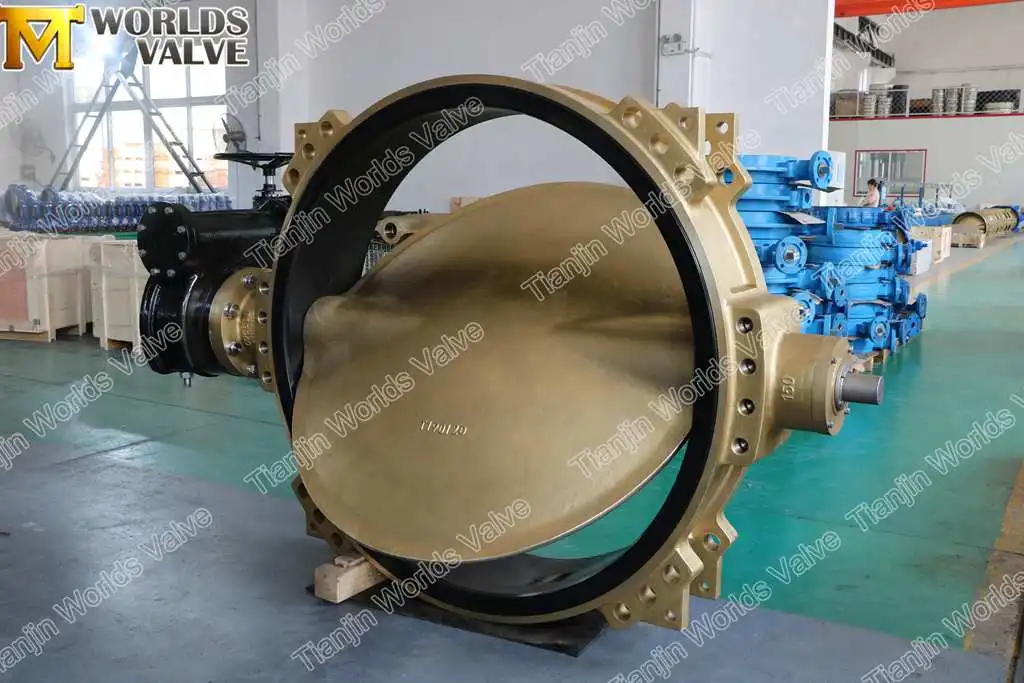 60inch wafer type gear operated btv valve butterfly