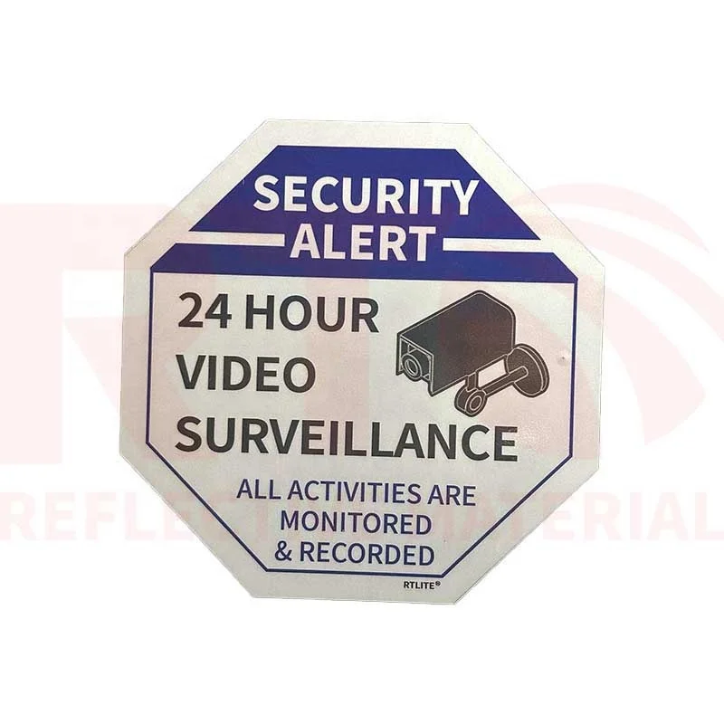 Custom Safety Warning Sign Aluminium BEWARE OF DOG DANGER NO SMOKING Printing Reflector Stickers Reflective Sign Board