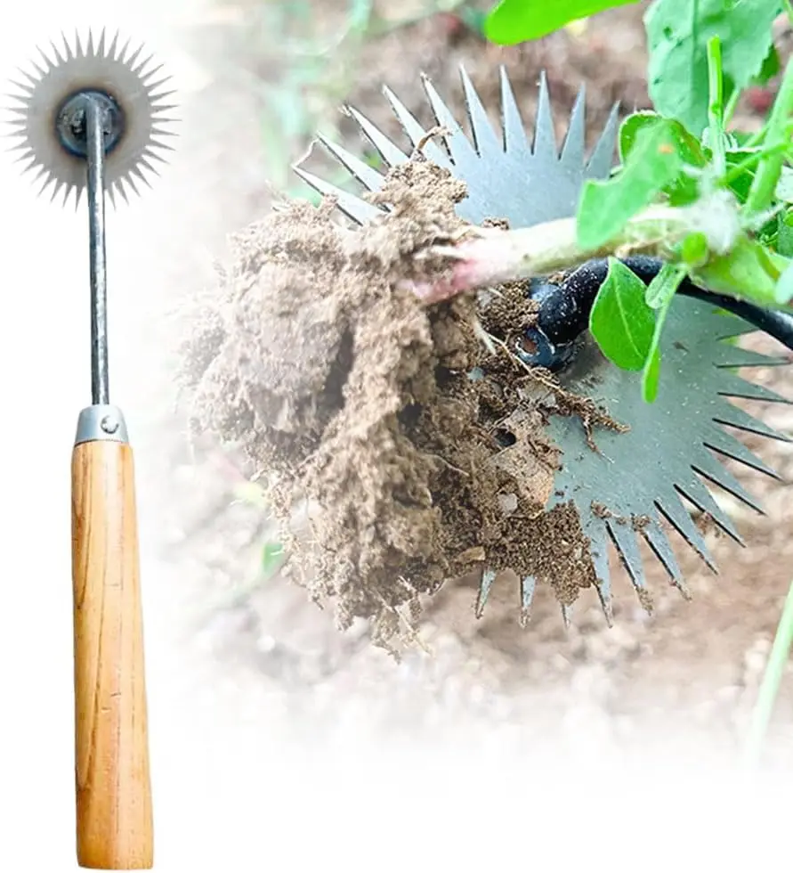 Garden Weeder Tool,Uprooting Weeding Tool Manganese Steel Purpose Weeder Manual Weed Remover Tool