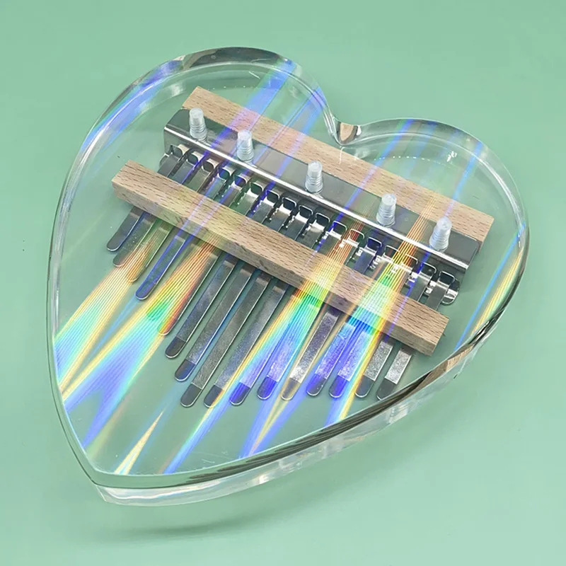 Музыкальный инструмент Sanza Mbira акриловое кристаллическое прозрачное стекло калимба 17 клавиш Пальчиковое пианино для пальцев
