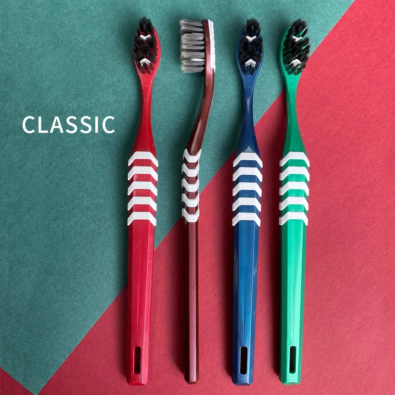 custom logo OEM supermarket high quality 360 deep clean hanger toothbrush OEM