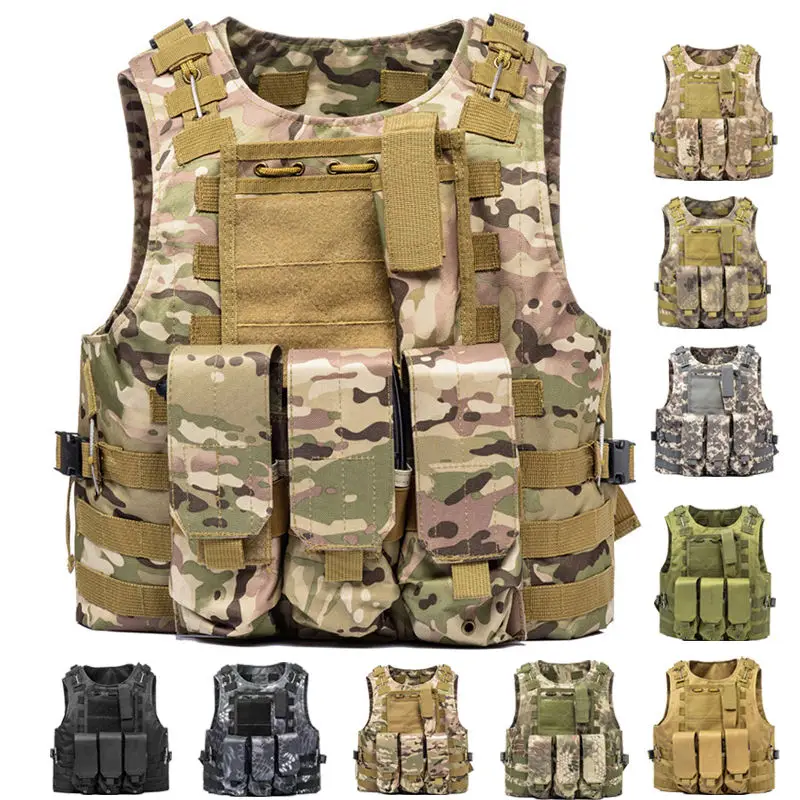 2022 Military Supplies Military Equipment Combat Tactical Vest Custom Army Military Vest Police with Molle System