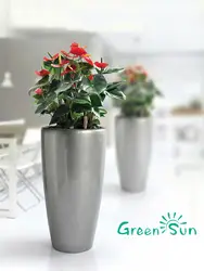 Home decoration flower vase,plant pot, coloured UV resistant plastic Plant & Flower Pots