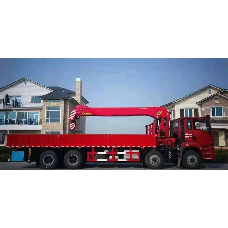 Factory Direct Sale 17.1m Max Lifting Height 7.7m Span Hydraulic Pickup Mounted Crane With Best Price