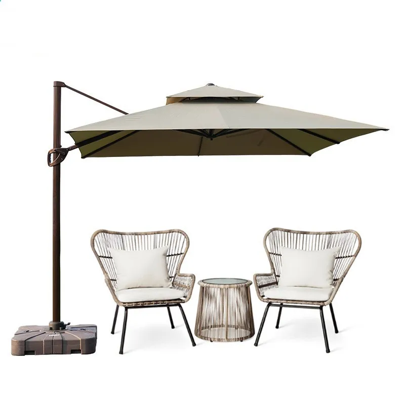 Oem Customized Modern Patio Aluminum Terrace Furniture Outdoor Garden Rattan Terrace Furniture Set