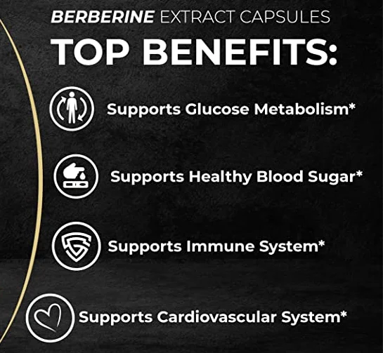 LIFEWORTH private label berberine 98% high strength berberine hcl 500mg capsules supplements Speed up glucose metabolism blood s