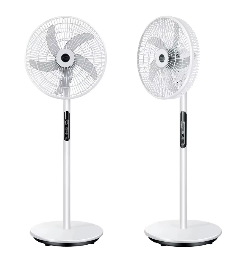 oem Solar Rechargeable standing Fan 12 Inch Energy Conservation Solar Fan With Solar Panel