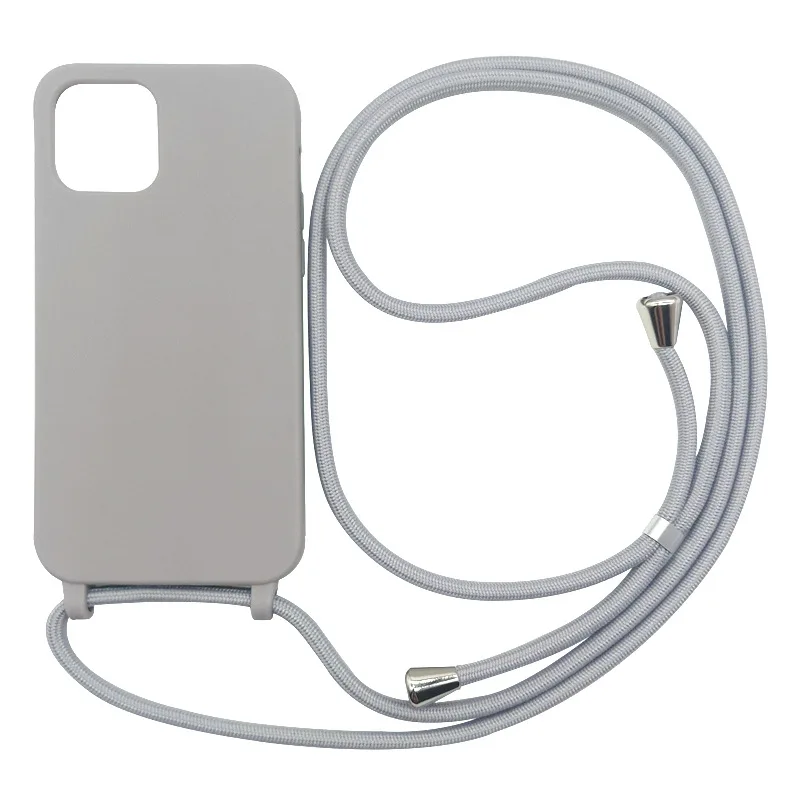 Customized Crossbody Phone Case With Detachable And Adjustable Cord Strap Phone Case Lanyard Silicone Phone Case For Iphone 14