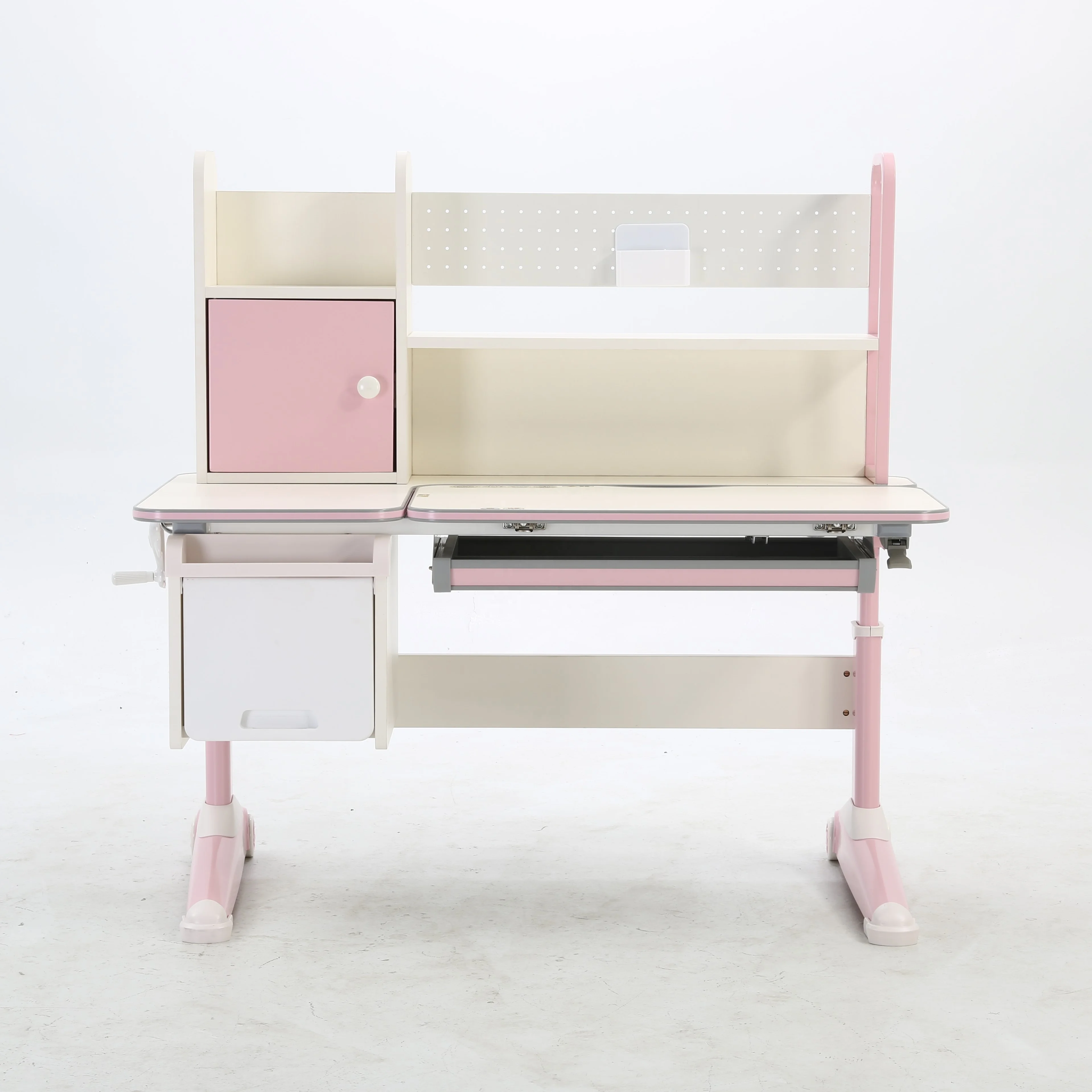 Cheap and Quality SIHOO kids Wooden bookshelf wooden kids study desk children table school student table adjustable study desk