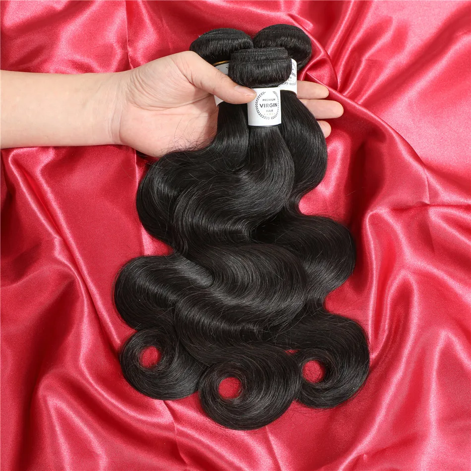 Chinese Factory Brazilian Hair Virgin Body Wave Hair Bundles Cheveux Humain, Human Virgin Brazilian Hair Supplier