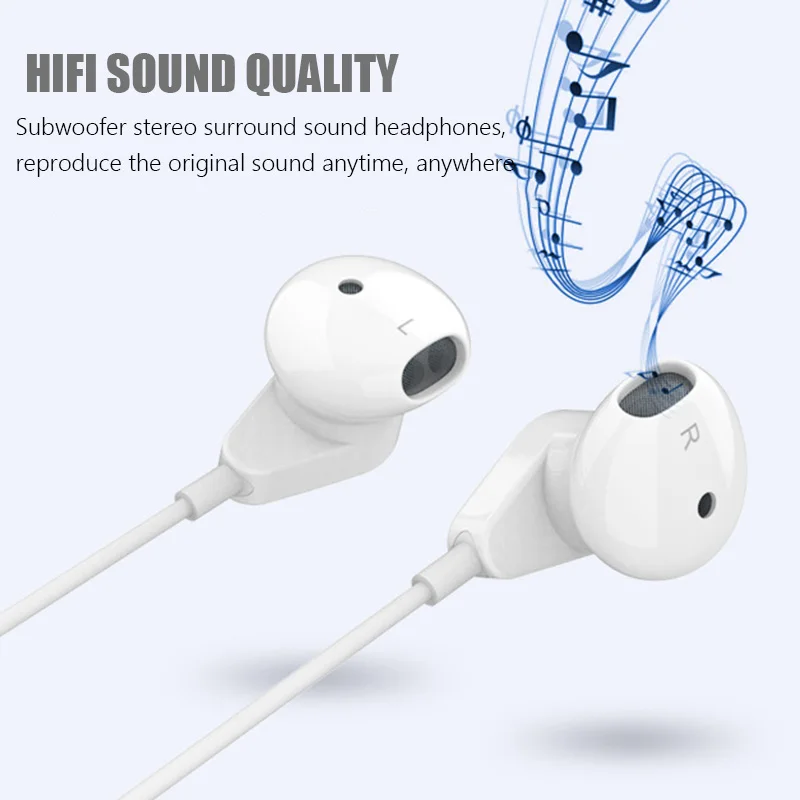 Type C in-ear Earphone with Mic For Huawei For Xiaomi