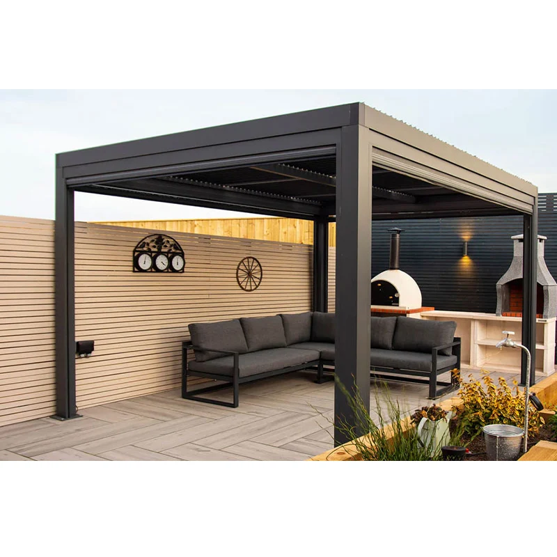 Luxury Modern Outdoor Garden Bioclimatic Aluminum pergolas and gazebos
