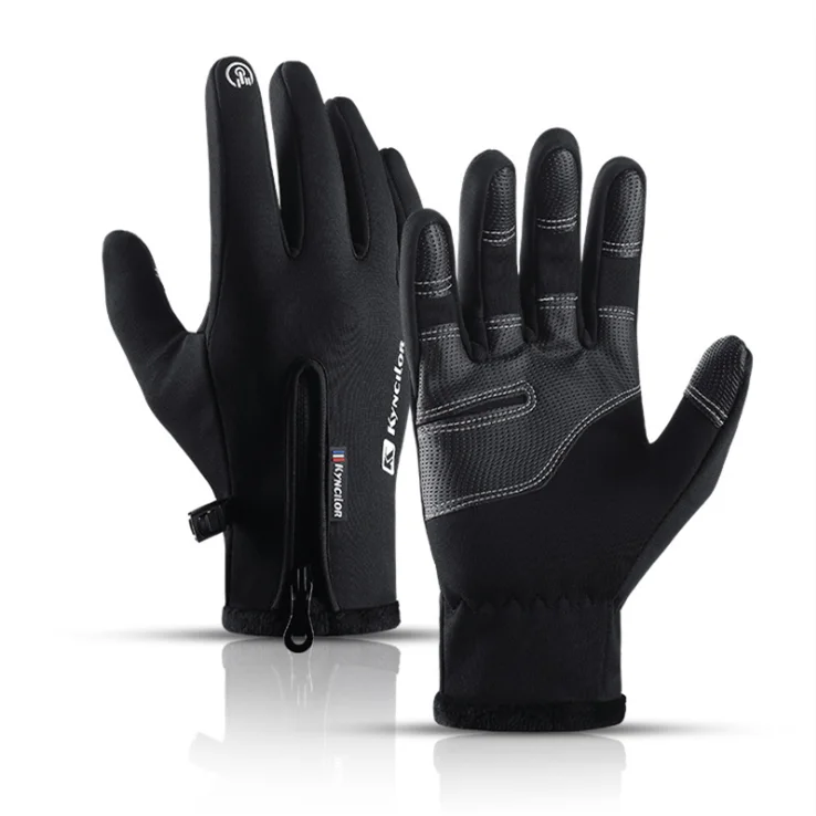 Outdoor men and women sport running gloves polar fleece sports touch screen warm winter gloves