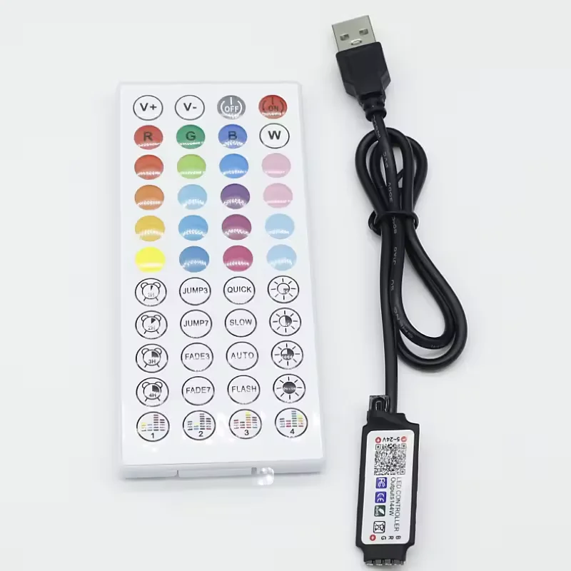 Смарт-СВЕТОДИОД 5 В 44ekys RGB контроллер светодиодной ленты Wi-Fi приложение USB Bluetooth диммер luce striscia для светодиодная лента