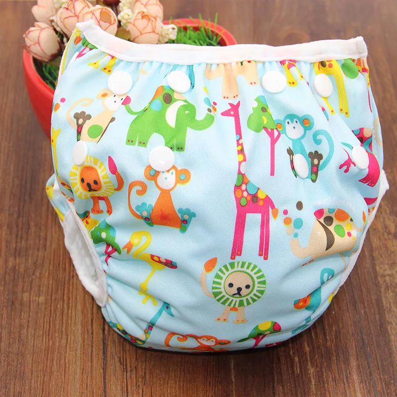 Hot sale cheap swimming diaper manufacture colorful reusable swim diaper baby