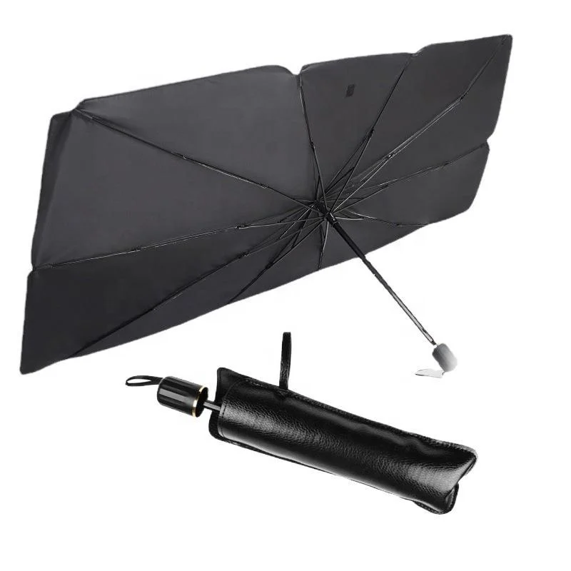 Print Logo Wholesale Universal Customized Retractable Car Parasol Window Cover Sunshade Umbrella
