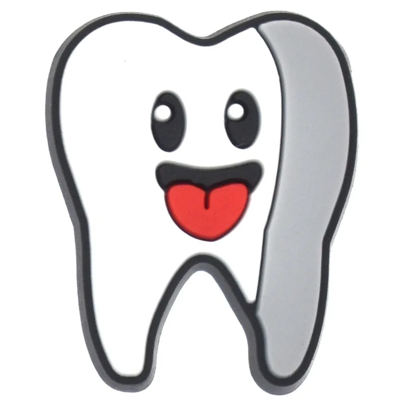 Hot selling anime New Dental series croc shoe charms high quality shoes decoration charms for cartoon clog charms