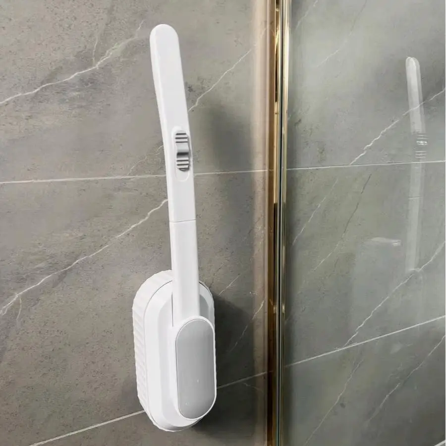 Disposable Toilet Brush  Household Cleaning Tool for WC Bathroom Accessories Kitchen Space Design Style Sponge with Long Handle
