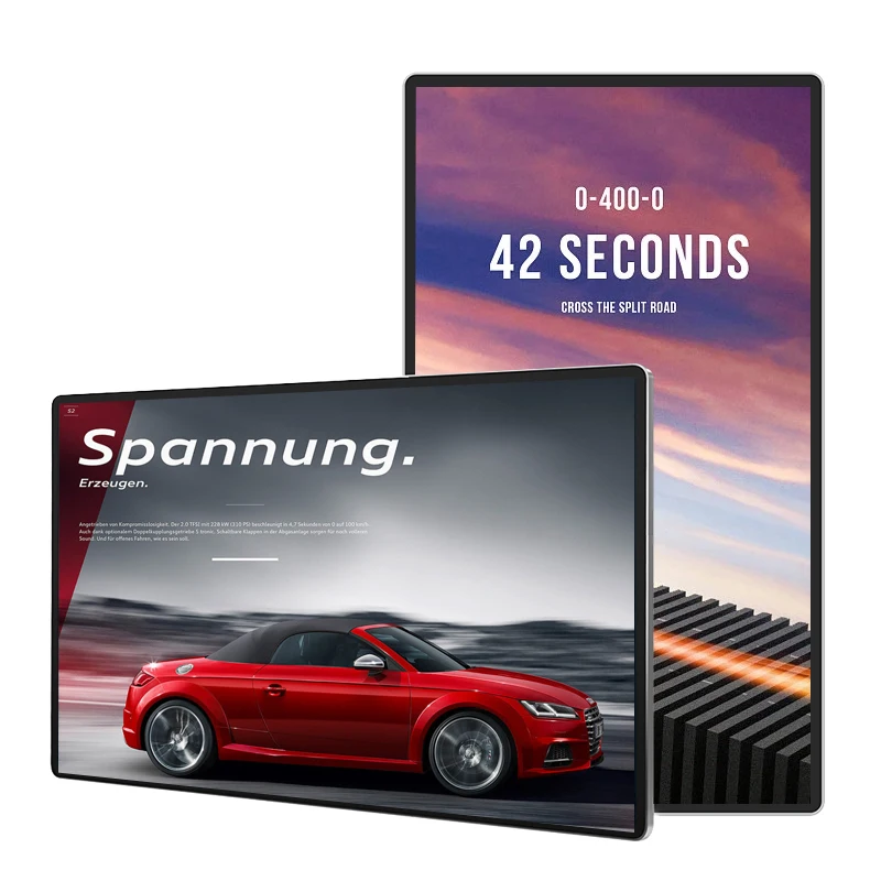 32 inch lcd ultra thin android digital signage player petrol station digital signage display