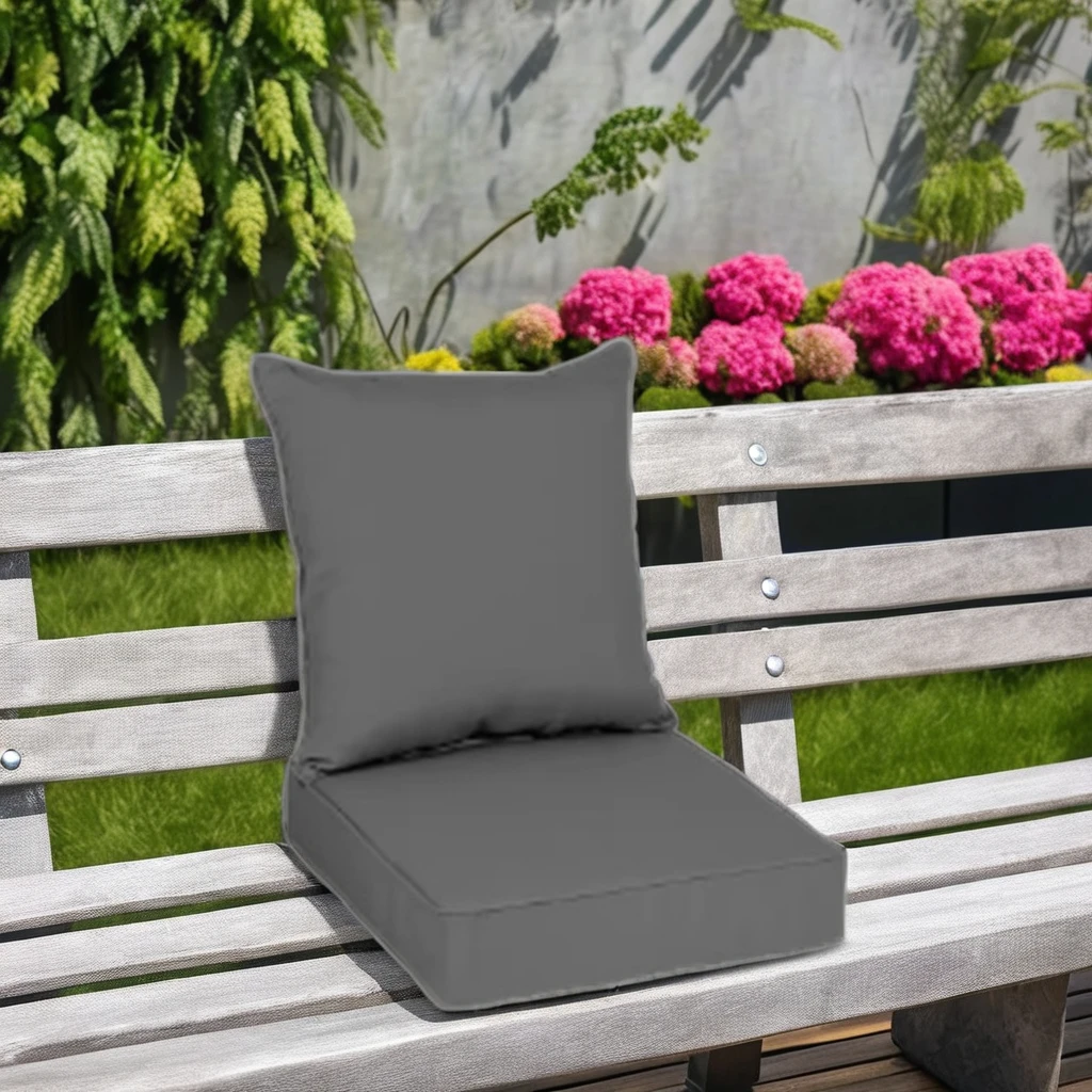 Customized 24*24*4in Memory Foam Lumbar Pillow Seat Cushions Washable Outdoor Recliner Chair Cushions Garden Patio