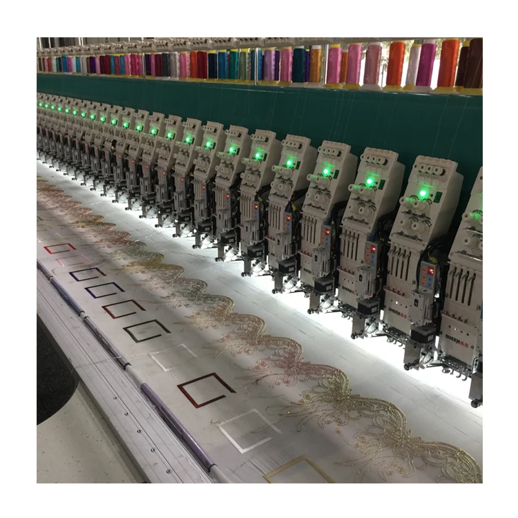 High quality Lace Embroidery machine with cording device