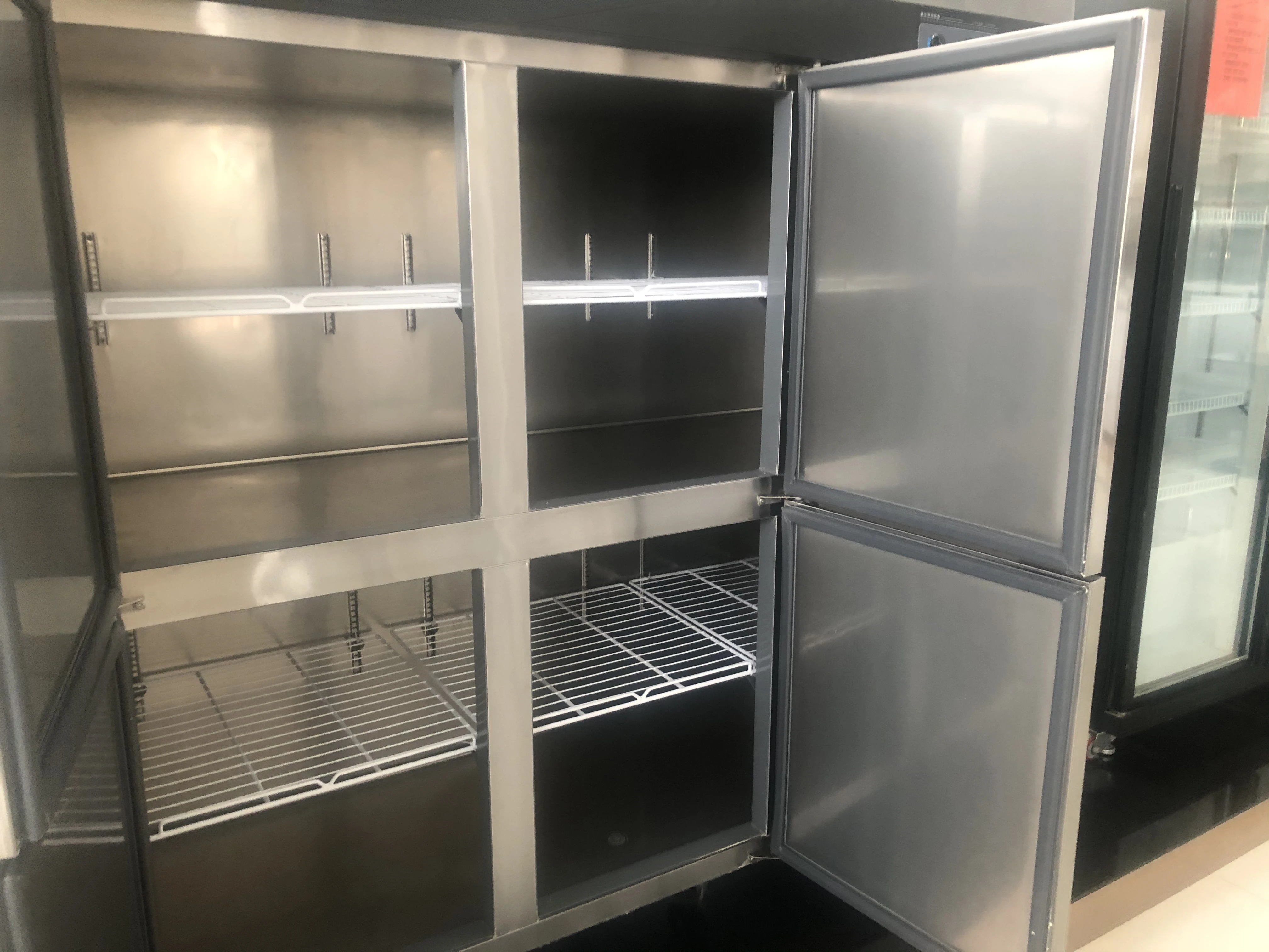 Cold Storage Upright Deep Freezer Display Chiller Stainless Steel Commercial Refrigerator And Freezer