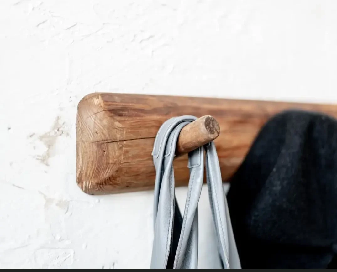 Деревенский винтажный деревянный ключ для одежды пальто настенный крючок