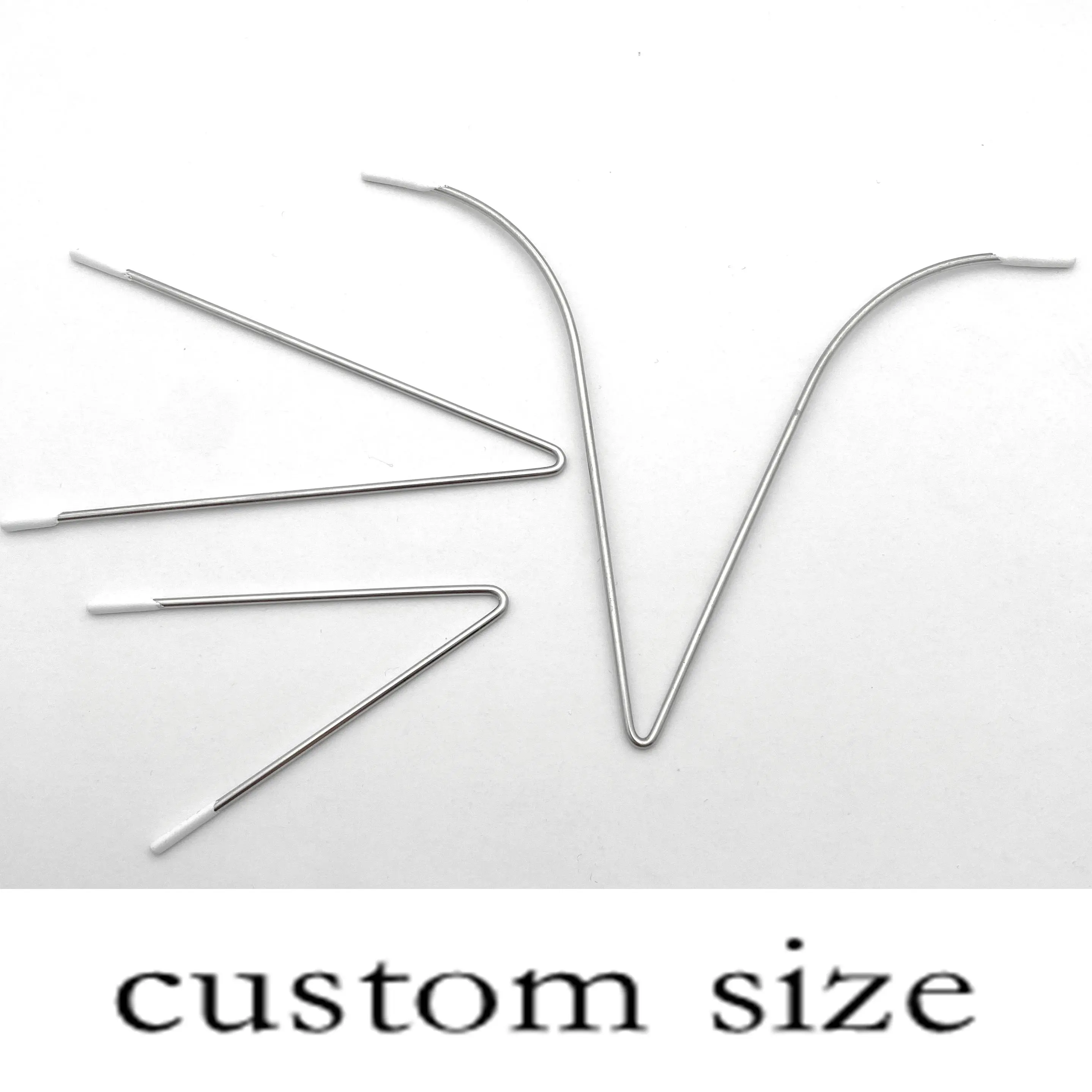 Factory direct Sale Customized Size Underwear Accessory U Shape Stainless Steel underwires V Shaped Bra wire