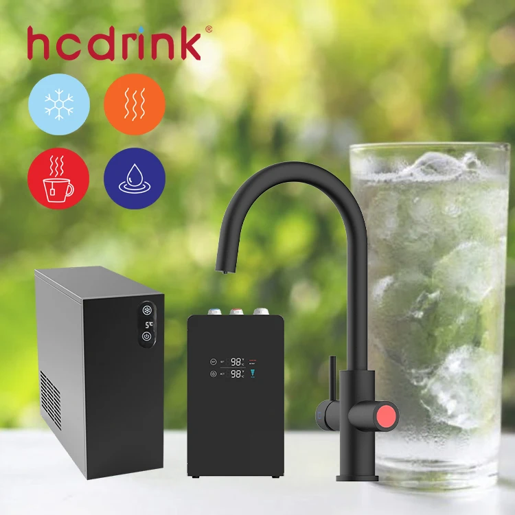 Iwater Commercial New Style Kitchen Instant Heating Luxury Mixer Clear Pure Water Purifier Faucet  Chiller Machine