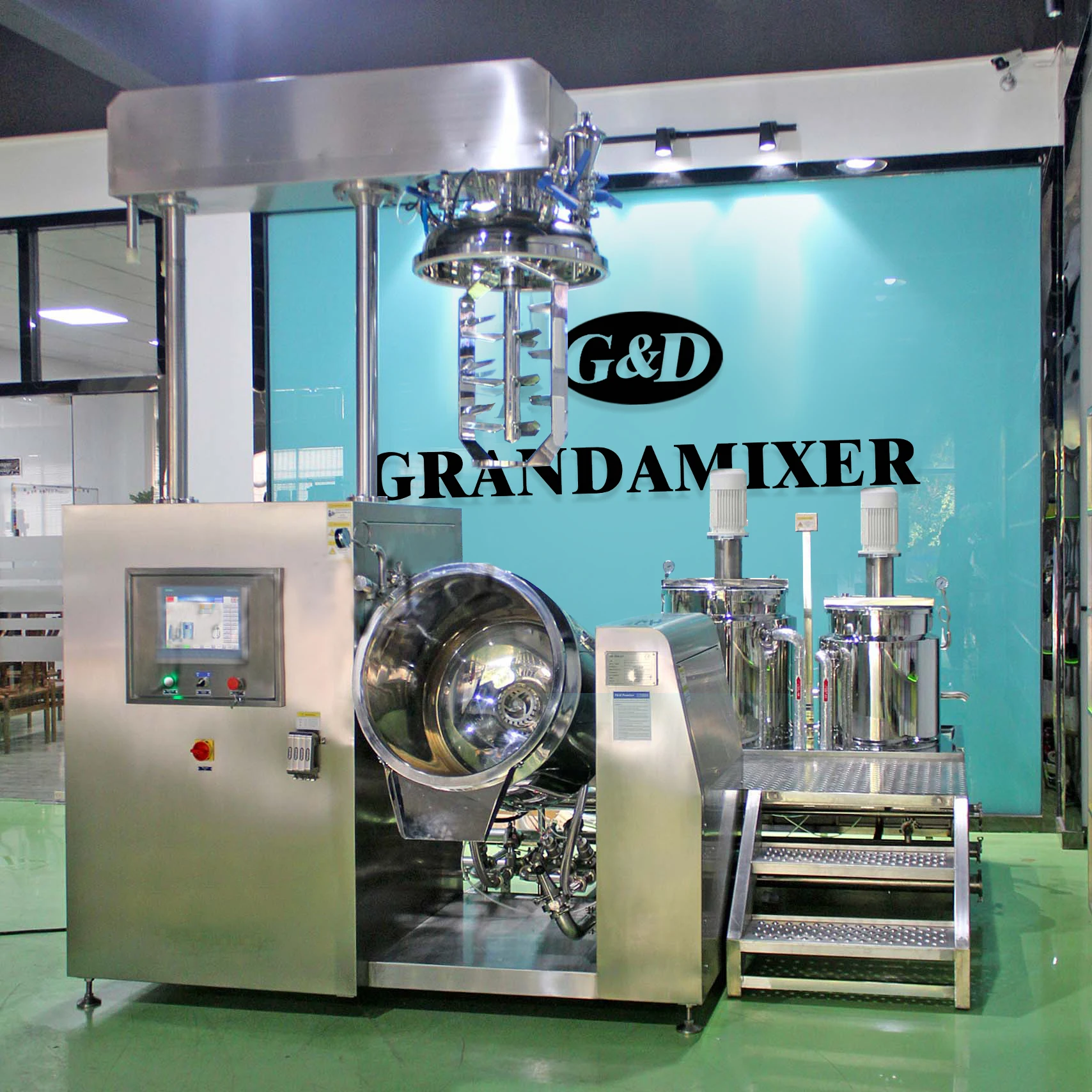 100l 500l Shower Gel Mixing Machine Cosmetic Shampoo Mixing Homogenizer Tank Liquid Soap Hand Wash Making Machine