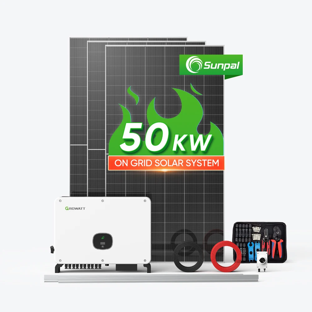 Sunpal Commercial on Grid Solar System 50kW 50kVA 60kW Tied Energy