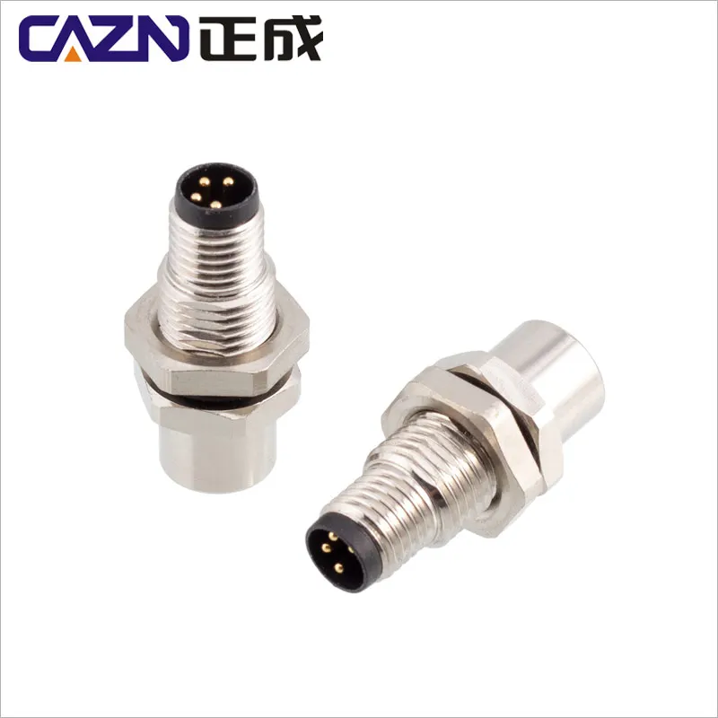 Water Resistant IP67 M8 3 4 5 Contacts A B-code I-type Adapter PS Type M8 Metal Screw Socket Miniature Connectors