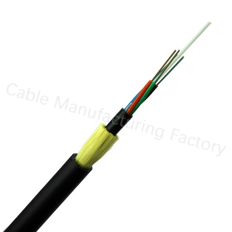 ADSS Cable manufacturer outdoor aramid strength aerial 48 core fiber optic cable