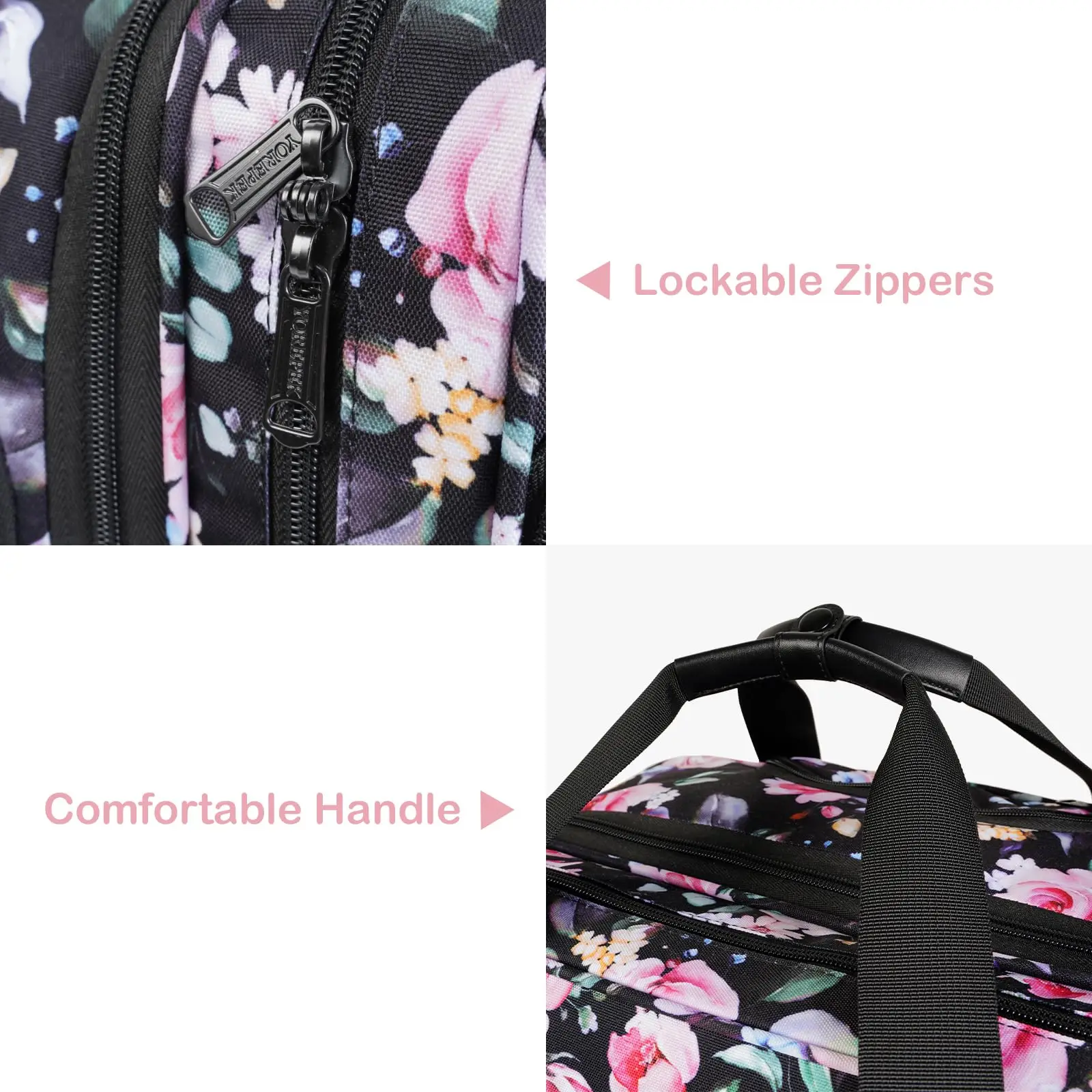 Rolling Briefcase with Spinner Wheels Overnight Roller Carry on Computer Case for Travel Rolling Laptop Bag Women