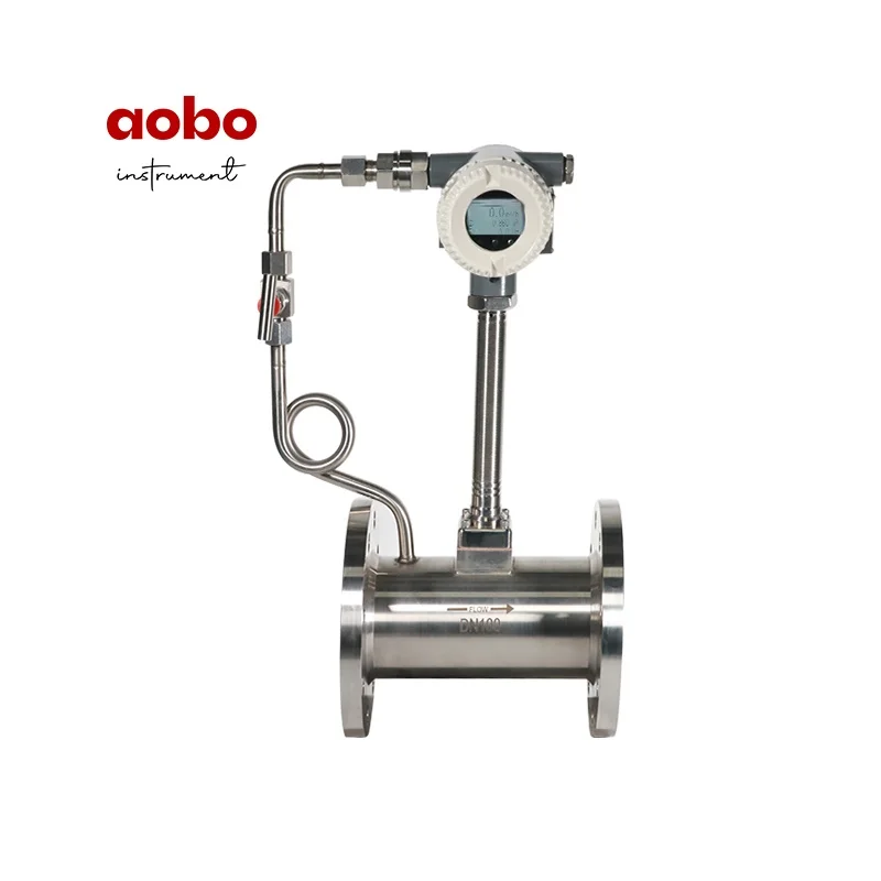 Rs485 Air Gas Co2 Flow Meter Carbon Dioxide Nitrogen Argon Vortex Flow Meter For Steam Vortex Flowmeter Price