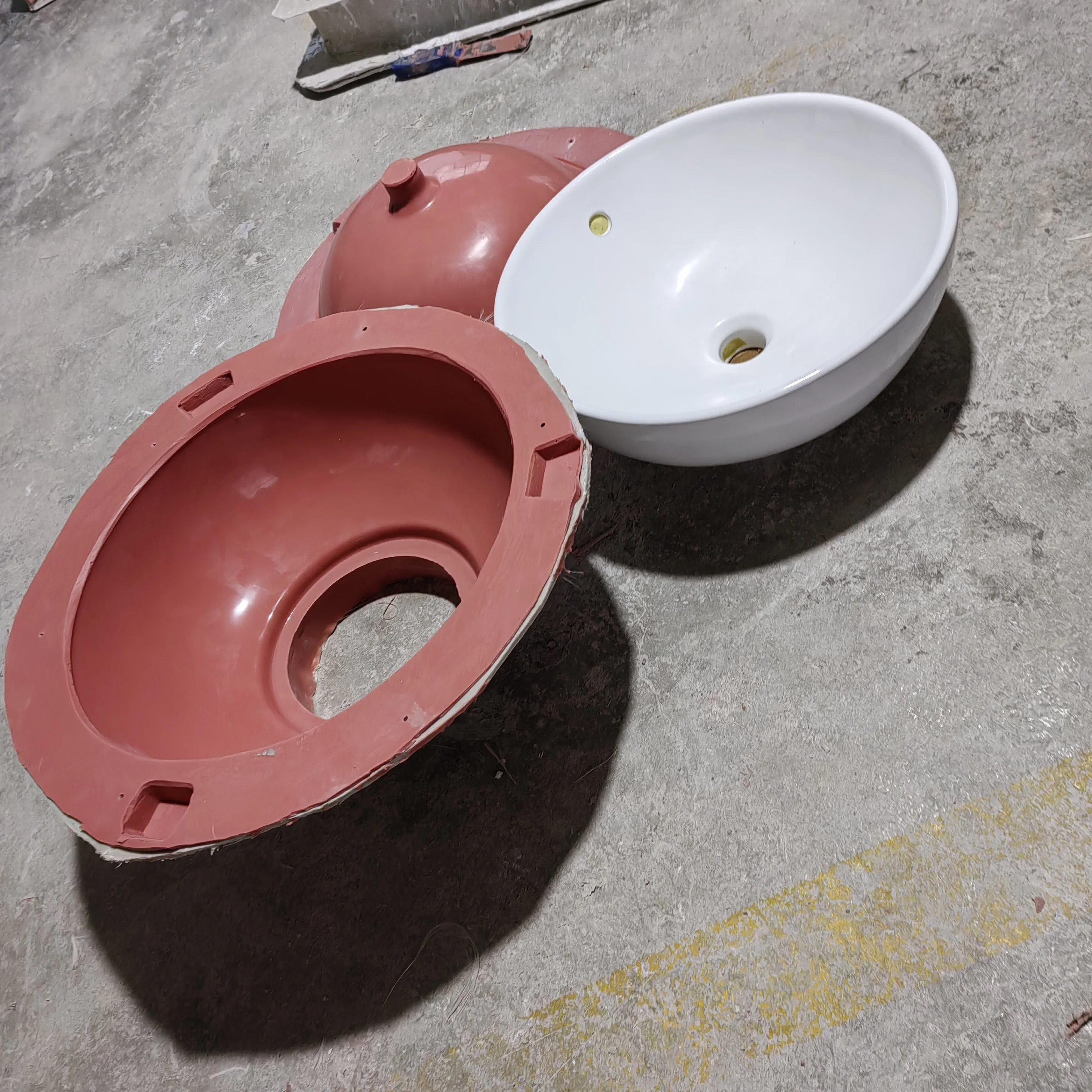 2024 NEW design Cement Hands Wash Pot Various shapes Silicone Concrete Sink Washbasin Molds