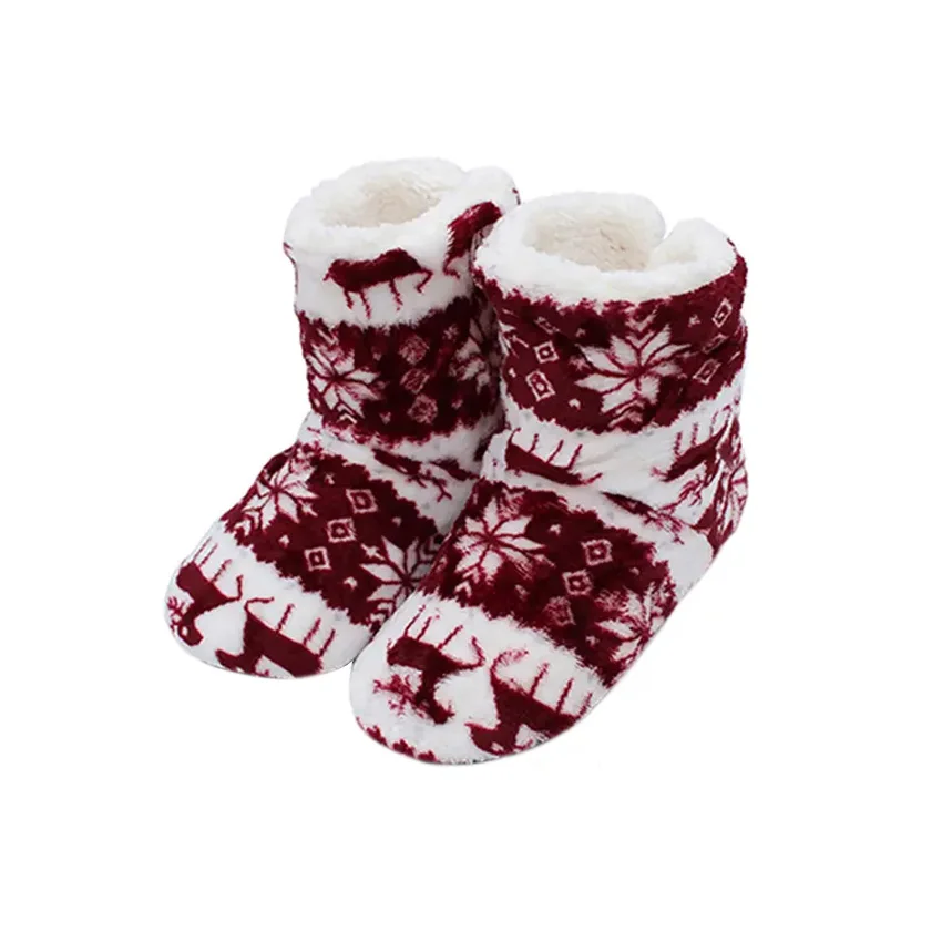 Ботинки из кораллового флиса