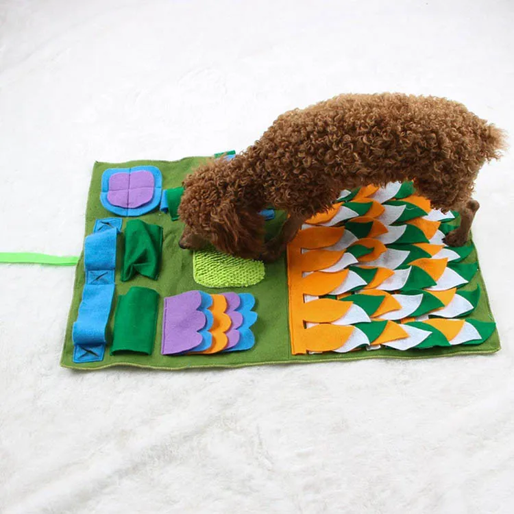 Snuffle Тренировочный Коврик для домашних животных нос работа одеяло Нескользящие Пэт развивающий коврик для кормления мастерство снятие стресса собака коврик для кормления